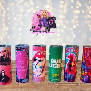 20 Oz Clearance Tumblers with Metal Straw and Sliding Lid - Reusable Drinkware for Portable Use - Bottled, Washable, Bottle, Mug, Cup, Water Bottles