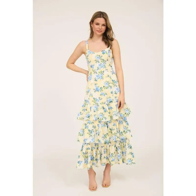 princess polly baby blue dress Long Boho Frill Dress | Summer Maxi Dress | Green Blue and Yellow Hippie  Dress | off the Shoulder Dress | Pregnancy | Festival | Bohemian