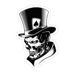 Joker Skeleton Sticker BSG