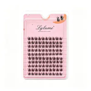 DIY Lash Clusters Makeup Kit, 10 Rows Reusable Soft Naturally Thick Comic Style False Eyelashes with Long-Lasting Curl for Beginners