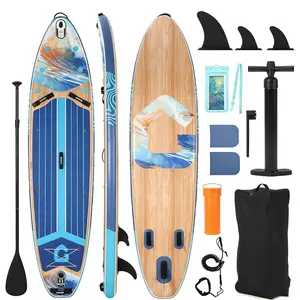 Inflatable Stand Up Paddle Board for Adults, Extra Large SUP 10'6" x 32" x 6", 450lbs Load Capacity, Family & Pet Friendly Paddleboard with High Pressure Pump & Waterproof Bag, Gift Ideas