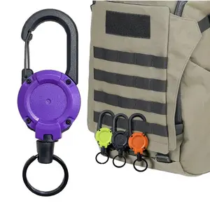 Multifunctional  Clip - Retractable Ultra Steel Cable, High Elasticity Fast Hang, Lightweight Anti-Loss Fishing Gear Accessory, Chain-Attached, Compact, String-Tether , Chain-Attached , Compact   summerwins,summer