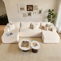 135" White U Shaped with 2*Chaise