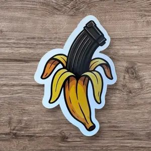 Banana mag sticker 2 pack