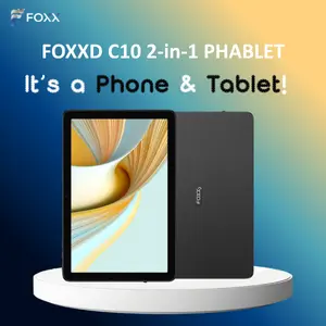 (FREE SIM CARD) FOXXD Unlocked Android 15 C10pro All-in-One Smart Tablet with PHONE function – 10.1" HD Display, 8MP Camera, 4GB+64GB, MediaTek Quad-Core, 5000mAh Battery Bluetooth Device