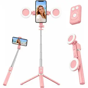 Selfie Stick Tripod with Light and  Remote, 67" Extendable Mini Tripod Stand for   Android, 6 in 1  Selfie Stick for  YouTube Live Streaming()