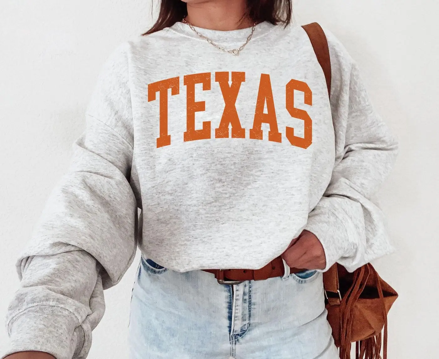Texas Vintage Crewneck Sweatshirt, College Football Trendy Retro Throwback Shirt, UT Gift Game Day Sweatshirts Texas College Student Gifts