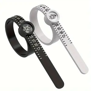 Ring Sizer Measuring Tool, Reusable Adjustable Ring Size Gauge Belt, Accurate Ring Size Finder for Men & Women, Portable Ring Sizer for Jewelry Making, Shopping & Home Use
