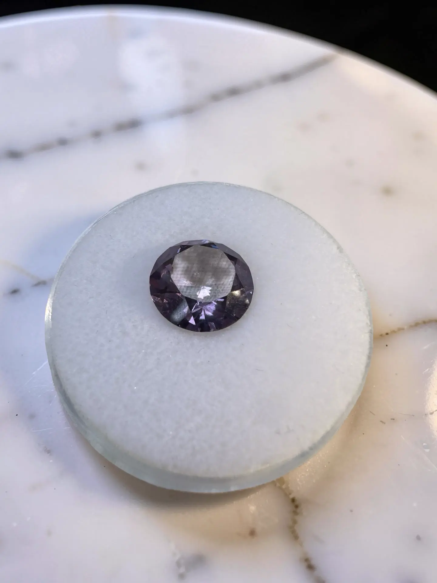 6.0 ct Lab Created Alexandrite Faceted Gemstone | Round Brilliant Cut Color Change Loose Stone