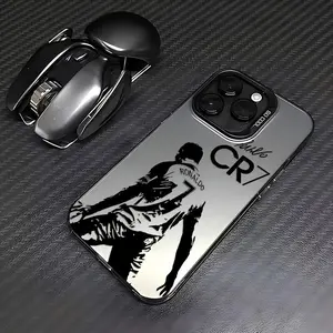 The CR7 Phone Case Featuring Soccer Star Ronaldo Is Compatible with Iphone Models 16, 15, 14, 13, 12, 11 Pro Max, X, XR, XS Max, Offering a Durable Matte Back Cover to Prevent Damage.