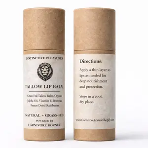 Tallow Lip Balm - Carnivore Korner Instinctive Pleasures