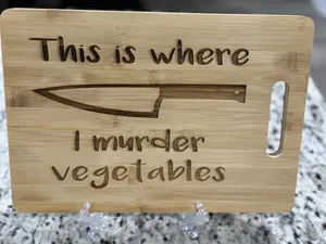 This is Where I M***** Vegetable Cutting Board