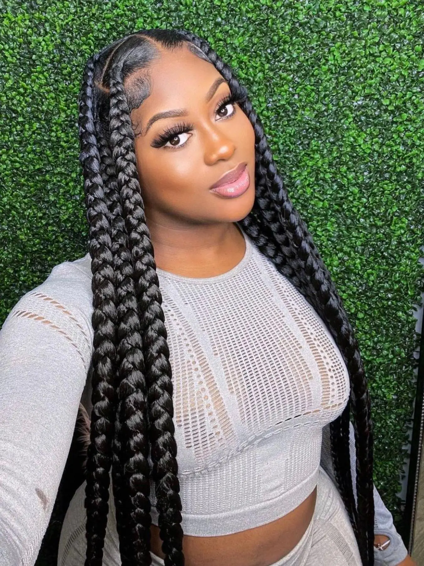 36 Inch Long Braided Lace Front Wigs for Women, Gorgeous Fluffy Wigs with Baby Hair, Synthetic Braided Full Lace Wigs for Party, Daily Use, Wigs That Look Like Real Hair