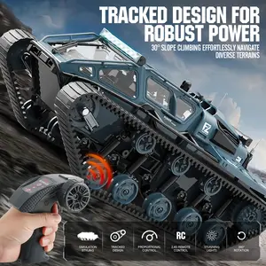 All-Terrain Crawler Off-Road Armored Vehicle Remote Control Tank High-Power Professional Full-Scale Drift Toy Car k10 square body