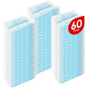 Disposable Microfiber  Duster Refills, Multi-Surface Duster Compatible with Swiffer Dusters Handle, 60 Count(Unscented, Pack of 1)