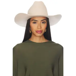 Gigi Pip Teddy Cowboy Hat in Cream