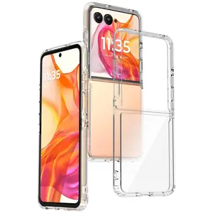 Nakedcellphone Clear Case for Motorola RAZR ULTRA 2025/2026 Flip Phone - Transparent