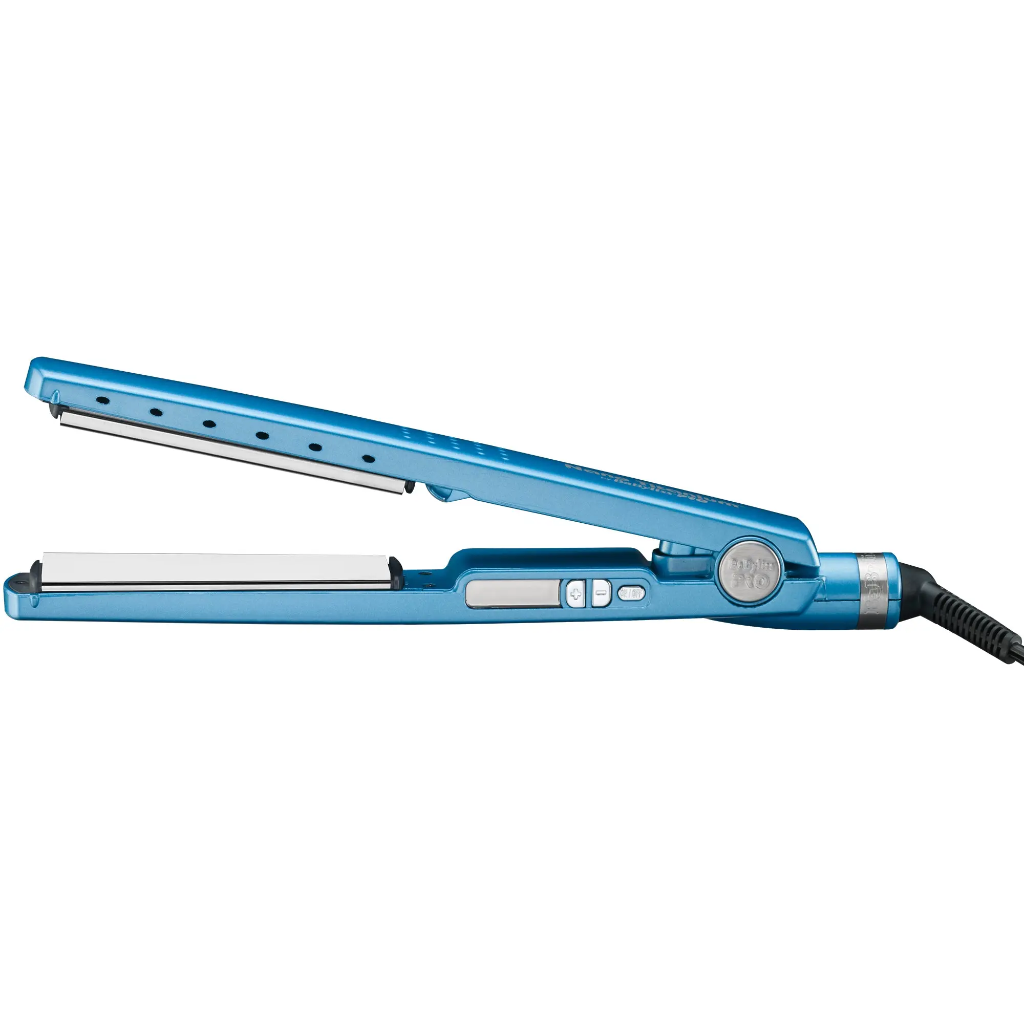 BaBylissPRO Nano Titanium BNT4091TUC Ionic Straightener, 1.25-Inch Hair Straightening Iron with Ultra-Smooth Plates and Digital Temp Control to 450°F, Adjustable