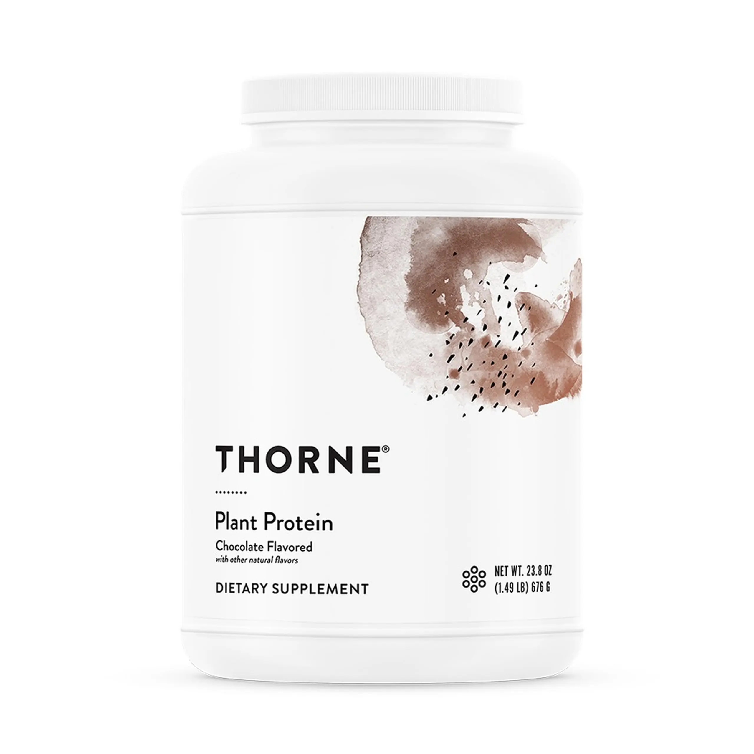 THORNE - Plant Protein - 22 Grams of Vegan Protein Powder - Pea, Rice & Chia Seed Protein with Complete Amino Acid Profile - NSF Certified for Sport - Chocolate - Gluten-Free - About 20 Servings