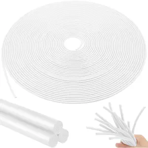 Backer Rod  Rubber Caulk Saver Concrete Expansion Joint Filler Weather Strip Seal for Gaps and Joints (White,1/4 Inch x 100 ft)