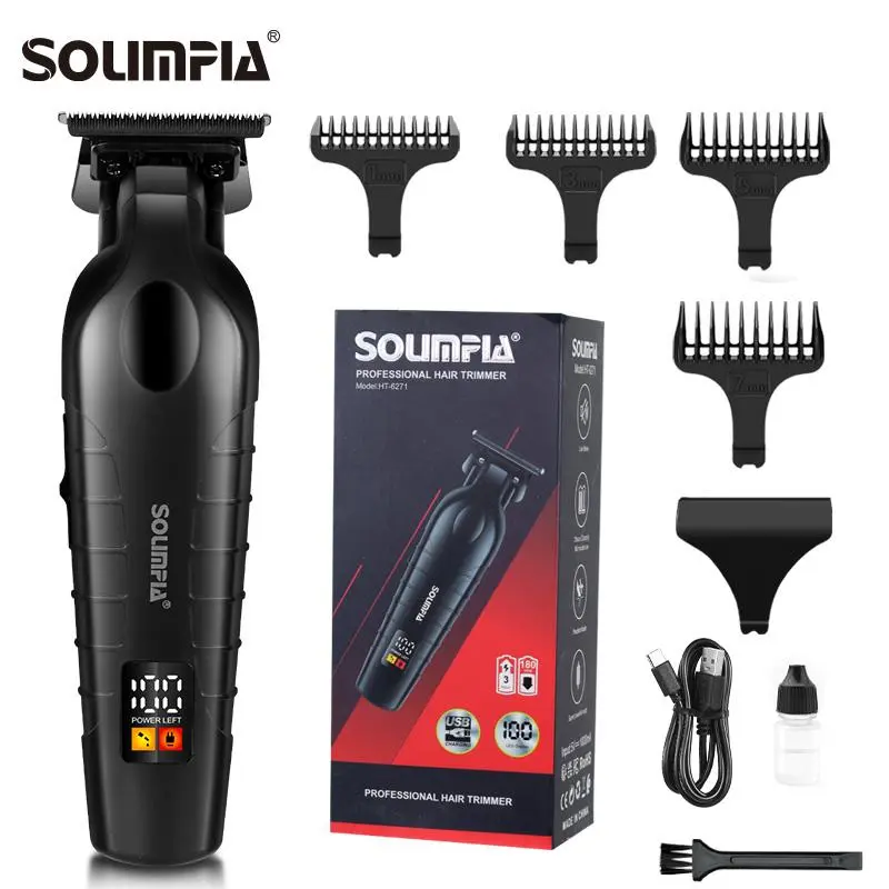 Professional Hair Trimmer, Cordless Barber Clipper, Portable Beard Trimmer, Rechargeable Hair Clipper for Barber Shop & Salon & Home Use
