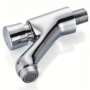 2024 Faucet Stainless steel wall-mounted self-closing faucet Basin Splash reduction Press faucet