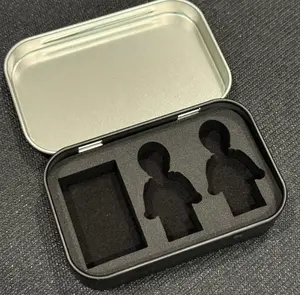 Mini Figure Display Holder Case For 2 Figures with Accessory Storage Pocket Figure Case