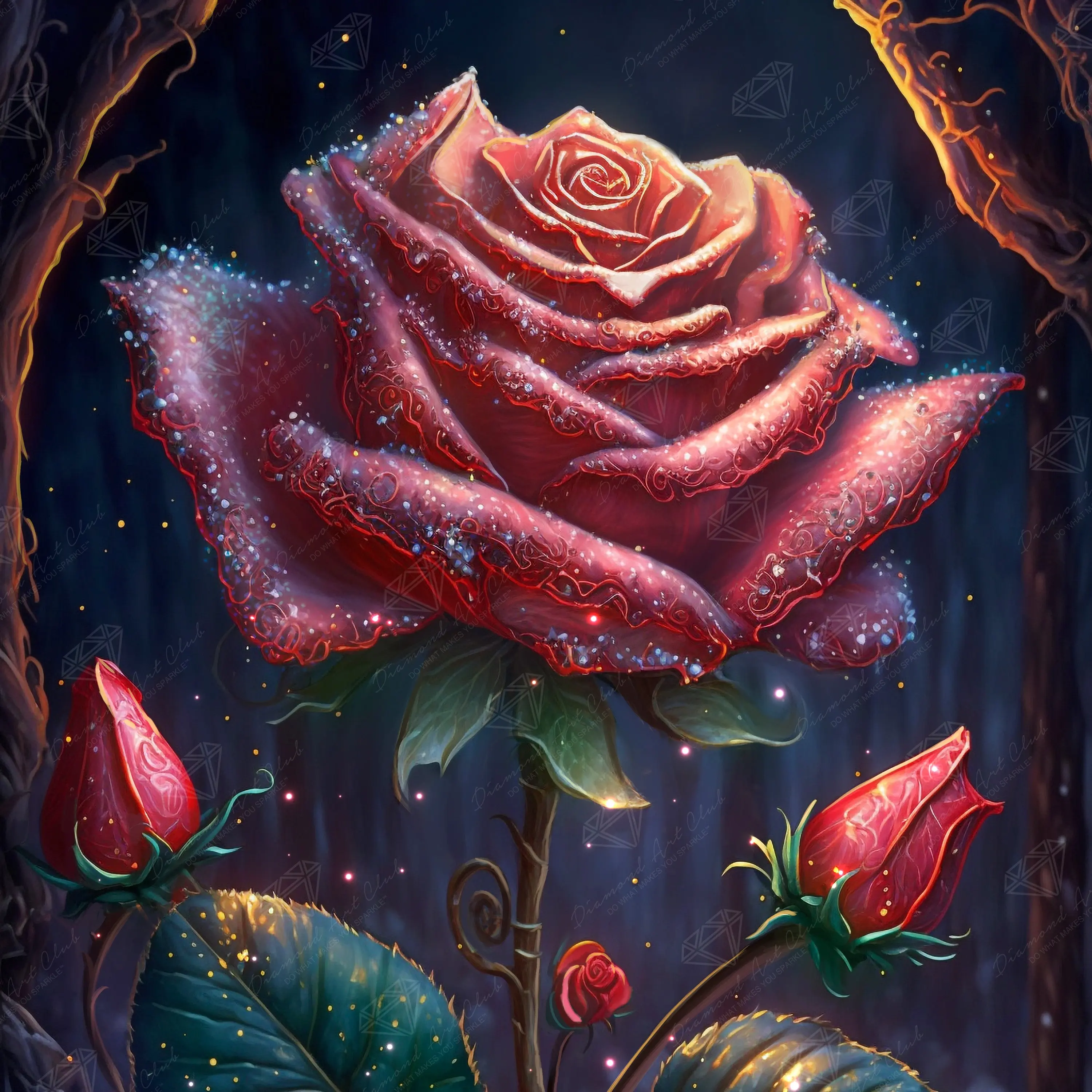 Diamond Art Club® Mystic Rose Diamond Painting Kit