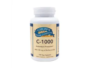 Chupp's Herb Company C-1000 Vitamin C Antioxidant Protection 100mg Bioflavonoids Daily Supplement for Health & Fitness
