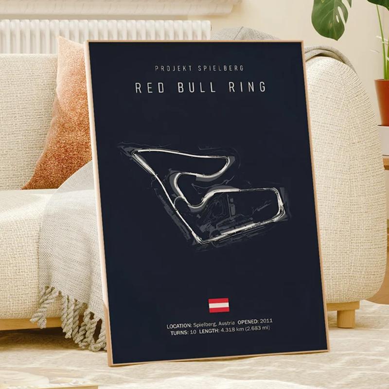 2025 Tracks Ideal Gift For Racing Fans, Grand Prix of Monaco Spa Nürburgring MONZA Wall Art Aesthetic Sports Poster Decor Room (Poster only frameless)