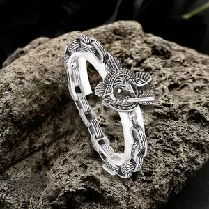 GTHIC Eagle Arrow Stainless Steel Bracelet for Men Women Statement Jewelry Daily Wear