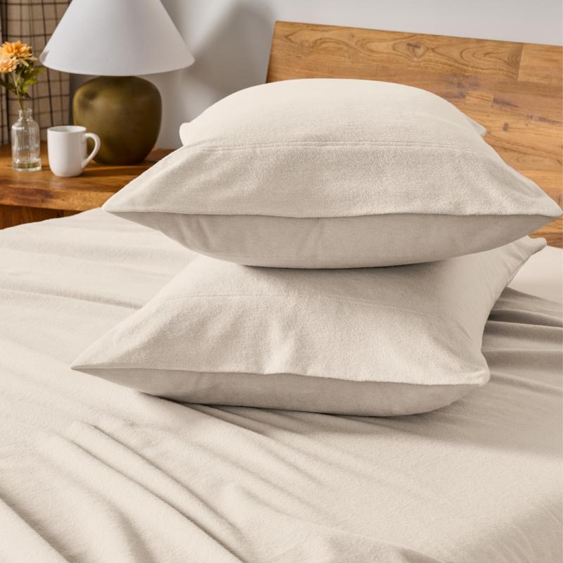 Bare Home Cotton Flannel Pillowcase Set