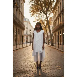 H-4 Asymmetrical Lace and Mesh Dress 4537