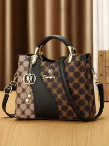 Elegant Three-Color Handbag, Large Capacity Shoulder Crossbody Bag, Versatile Women's Purse, Stylish and Chic Design, PU Leather Bag