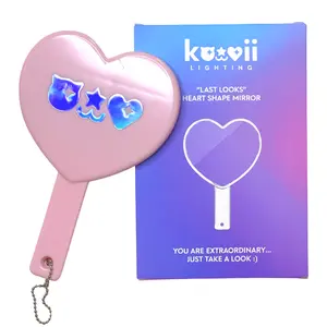 Kawaii Lighting Heart Mirror