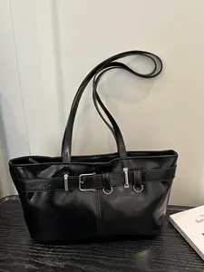 Women's Underarm Bag, Large Capacity Shoulder Bag, Classic Trendy Design, Japanese Korean Style, Ladies' Tote Bag