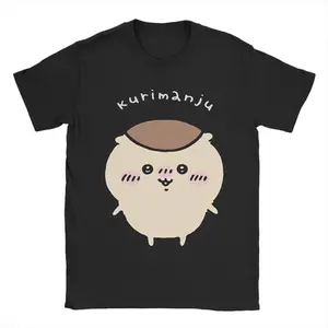 Men Chiikawa Kurimanju T Shirts 100% Cotton Tops Crazy Short Sleeve Round Collar Tees Gift Idea T-Shirt,Unisex Gifts, Gift For Him, Gift For Her, BirthdayGift