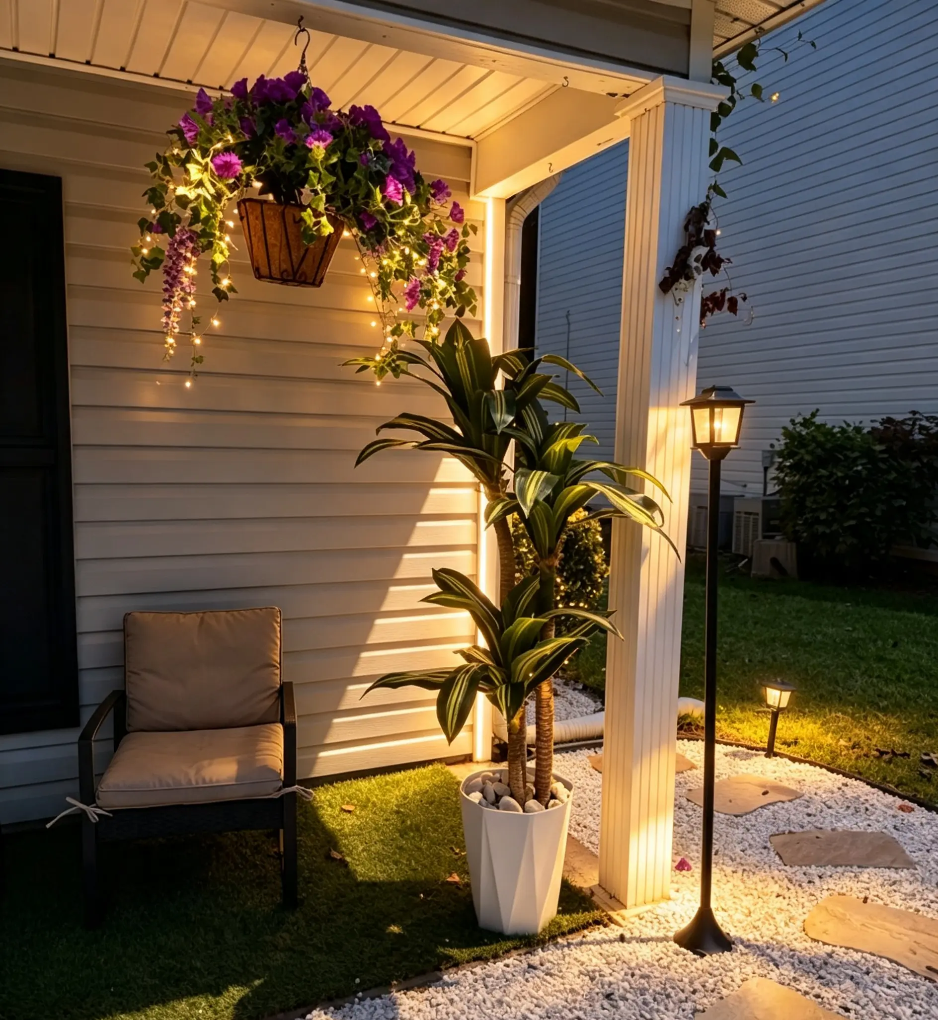 4/5/6FT Faux Dracaena Tree (No Pot) - High Realism, Fade-Resistant, Natural Gradient Artificial Plant for Home Decor, Busy Lifestyles, Indoor/Outdoor Low-Maintenance Home Supplies trending