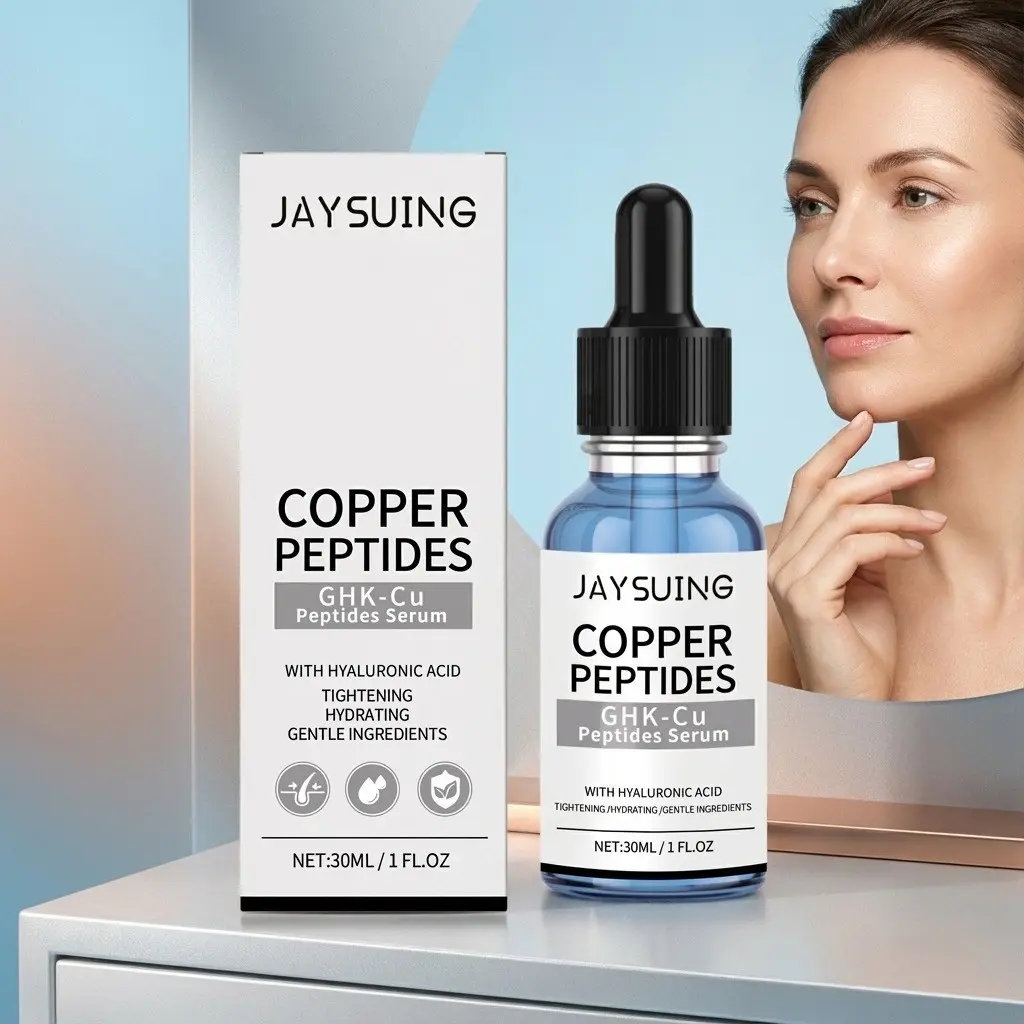 Jaysuing Copper Peptide Essence (30ML), Lightweight and Absorbent, Ideal for Daily Skincare, Suitable for All Skin Types