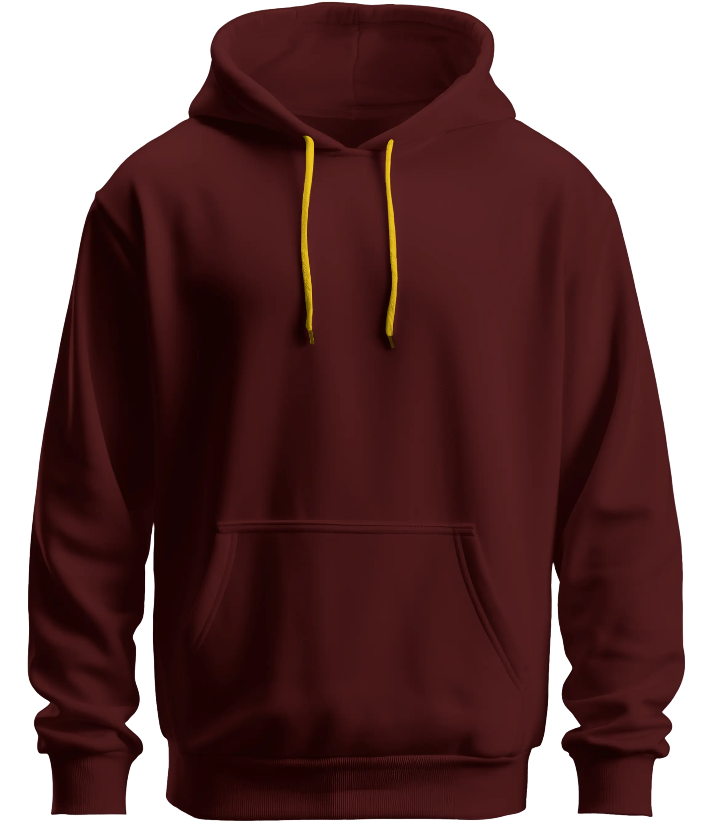 Clean Red Hoodie with Yellow Ties