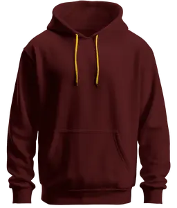 Clean Red Hoodie with Yellow Ties
