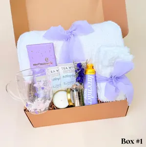 NEW Hug In A Box, Encouragement Gift, Mom Gift Set, Hygee Gift Box, Thinking Of You Box, Cozy Care Package, Self Care Basket, Blanket Gift Box