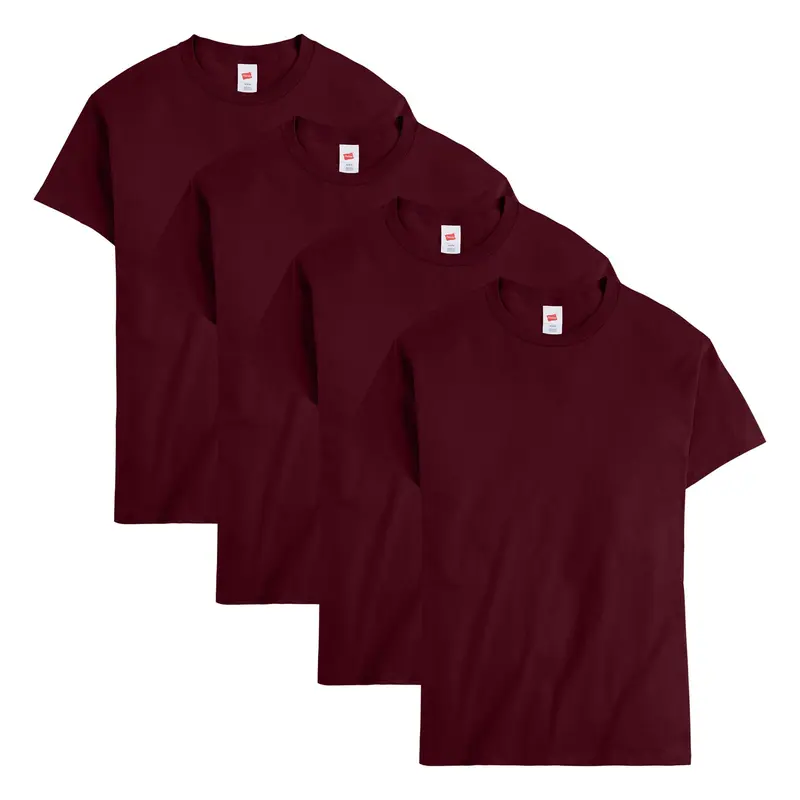Hanes Essentials Men's Cotton T-shirt Value 4-pack Underwear Multi Pack Comfortable Fit Soft Stretch Fabric Breathable O5280