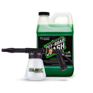 Slick Products 64 Oz Off Road Wash Foam Sprayer Gun Concentrated Cleaner Bundle