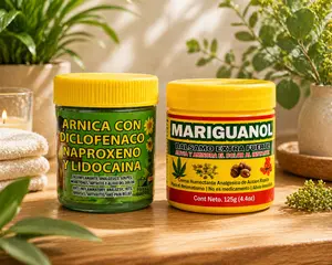 2 Pack Gel Arnica Diclo y Napro & Mariguanol Amarillo 125gr – Warming Body Massage Formula for Relaxation & Skin Care, 125 gr.