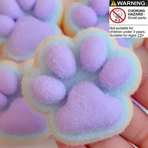 1pc Rainbow Cat Paw Toy, Stress Ball, Stress Relief Fidget, Decorative Item, Stress Relief Decoration for Office Desks, School Prizes, Dopamine Relaxation Toy, Gifts for Holidays