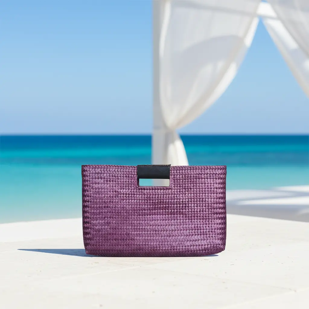 Tulum Clutch Bag - Purple