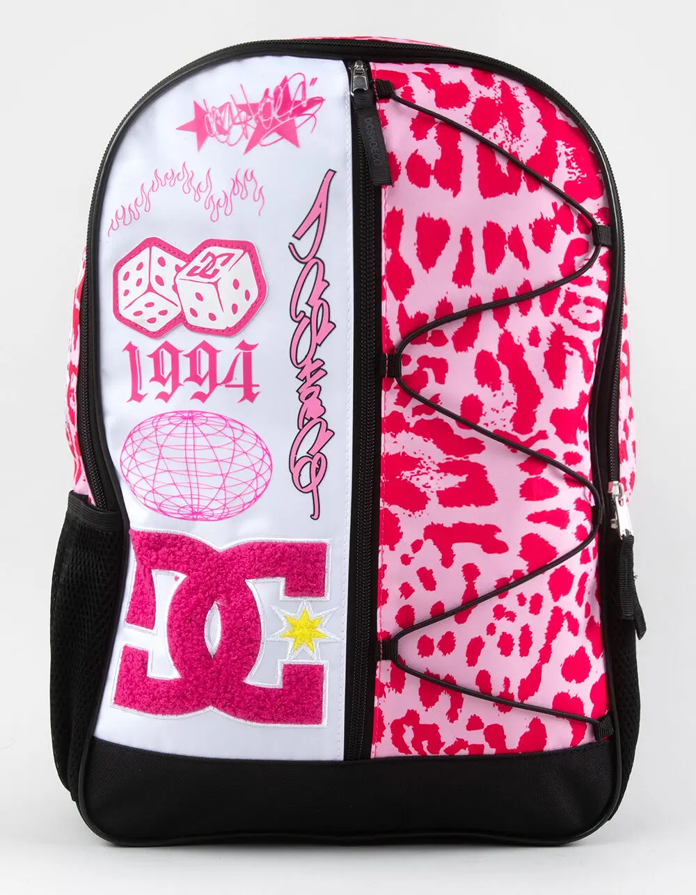 DC SHOES Pink Camo Backpack, Pink Combo