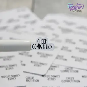 Tiny Cheer Competition Stickers | 12 Stickers | .8 x .48" each
