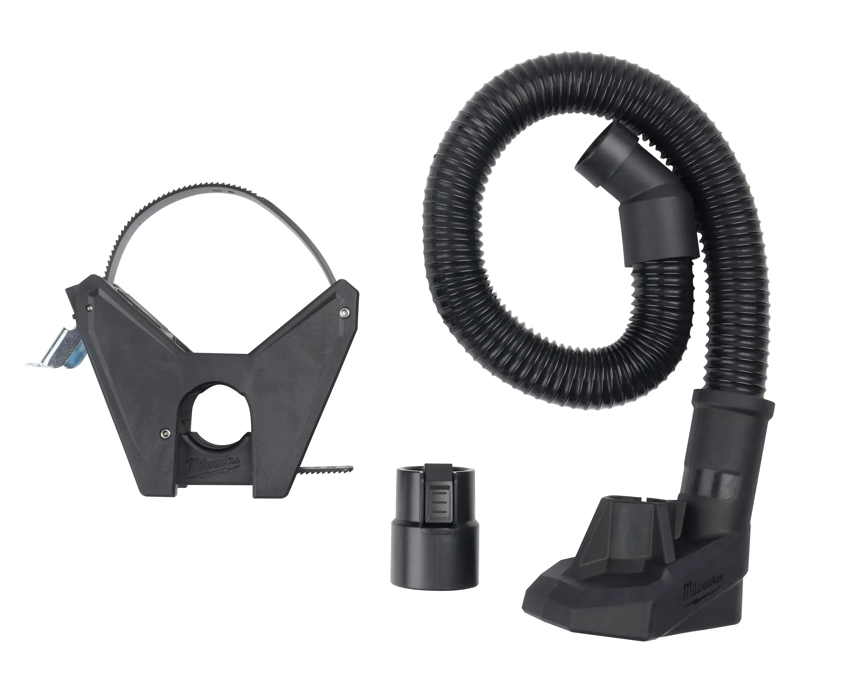 Milwaukee 5321-DE Breaker Dust Extraction Attachment, OSHA-Safe Power Tool Accessory with Clamp for Secure Attachment to Dust Extractors, Ideal for Tool Users